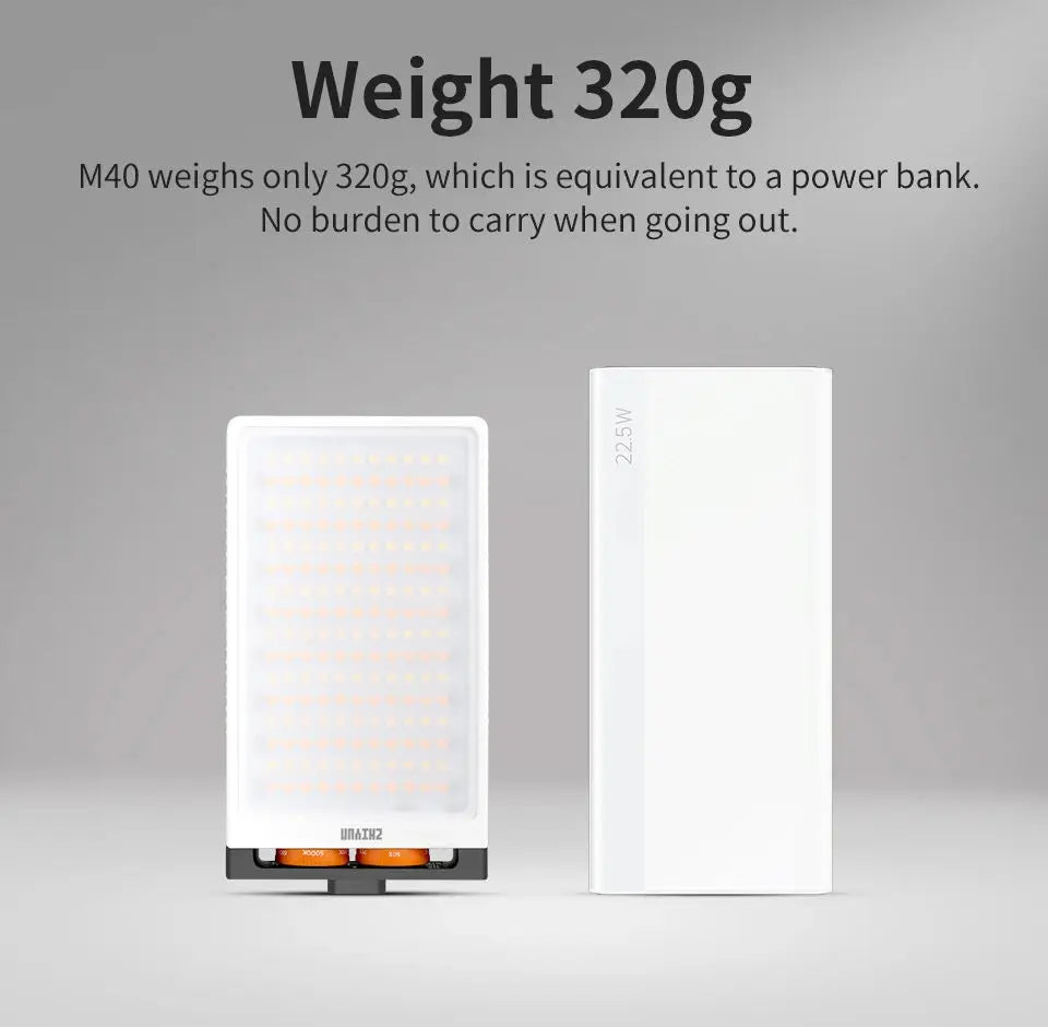 ZHIYUN FIVERAY M40 Handheld Pocket LED Fill Light for Photo & Video