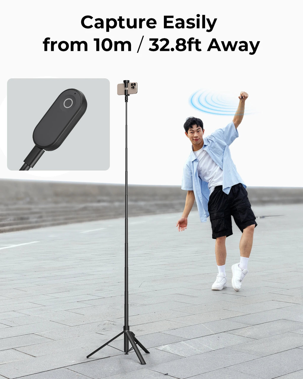 SmallRig ST30 one-touch selfie stick tripod - view 4