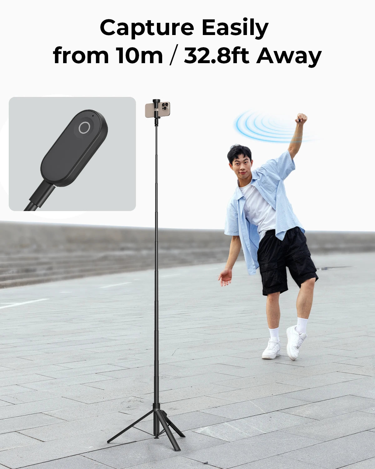 SmallRig ST30 one-touch selfie stick tripod - view 4