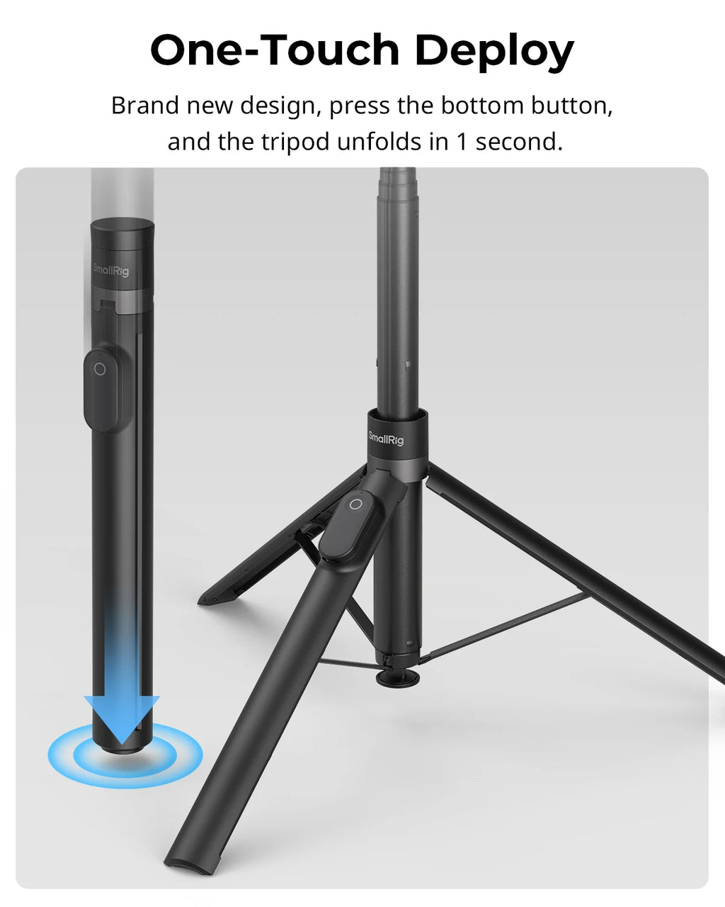 SmallRig ST30 one-touch selfie stick tripod - view 2
