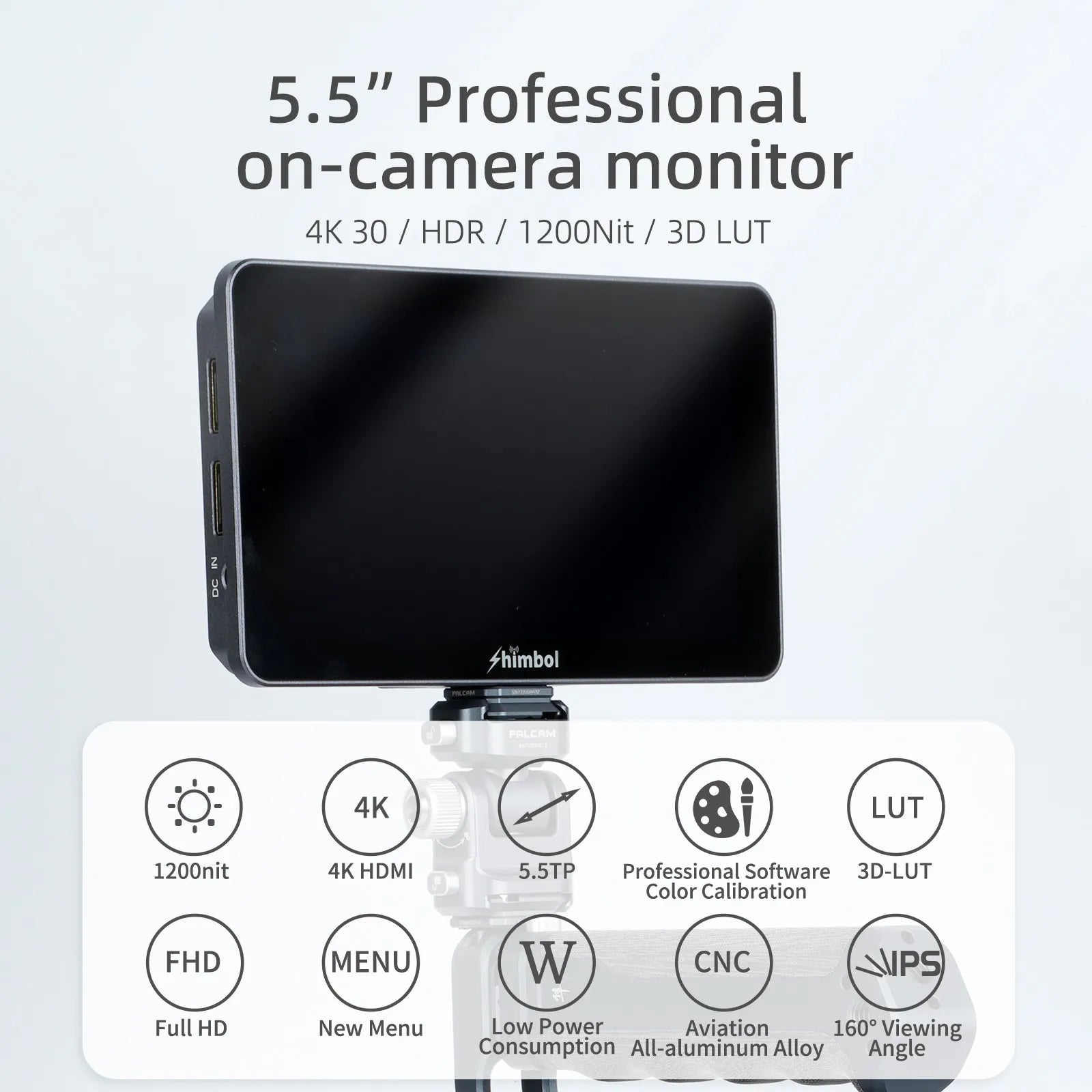 SHIMBOL M5 5.5 Inch 4K Monitor