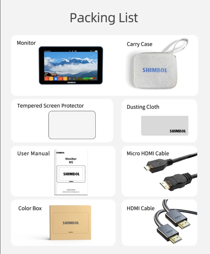 SHIMBOL M5 5.5 Inch 4K Monitor