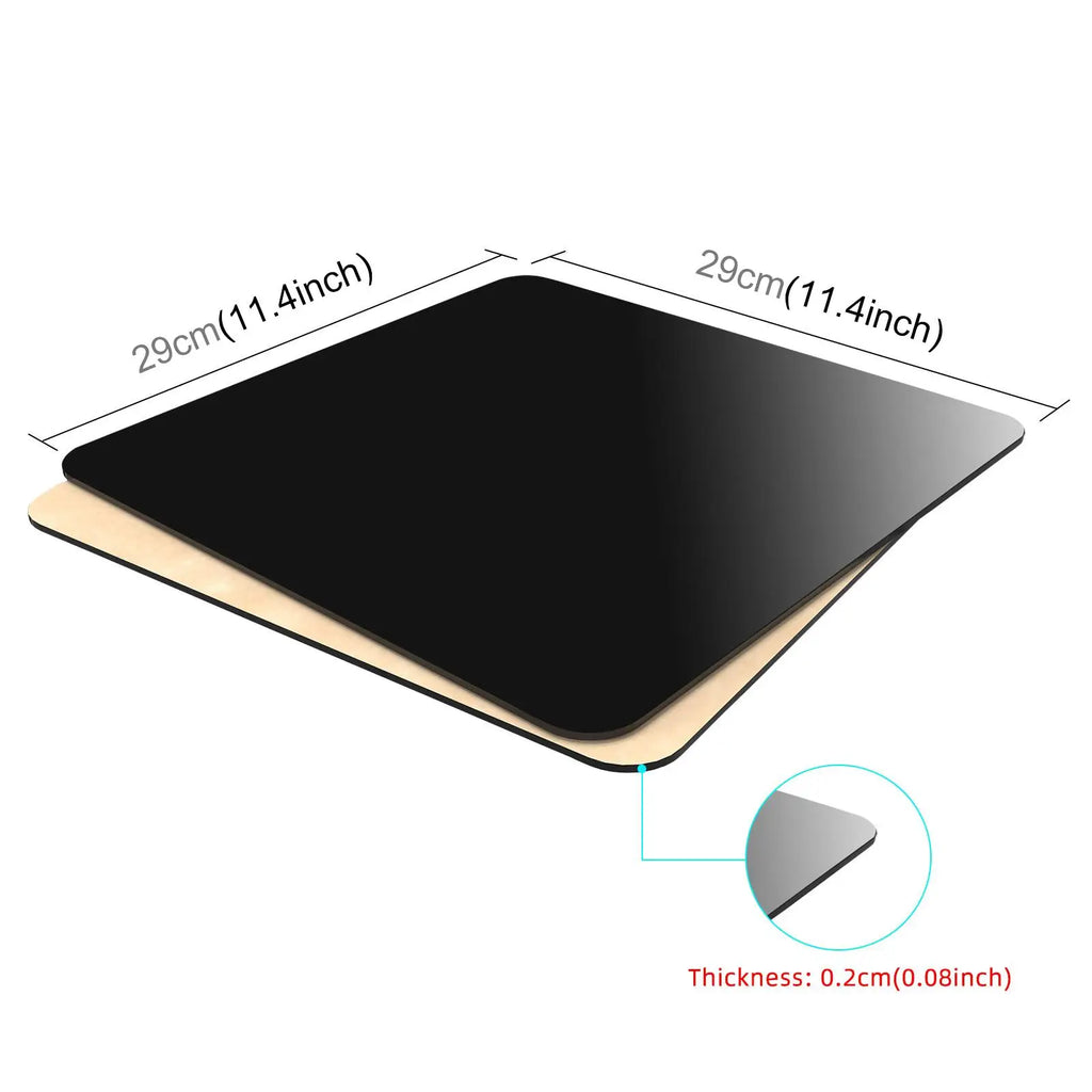 PULUZ 39cm / 29cm / 20cm Photography Acrylic Reflective Display Table Background Board (Black and White)
