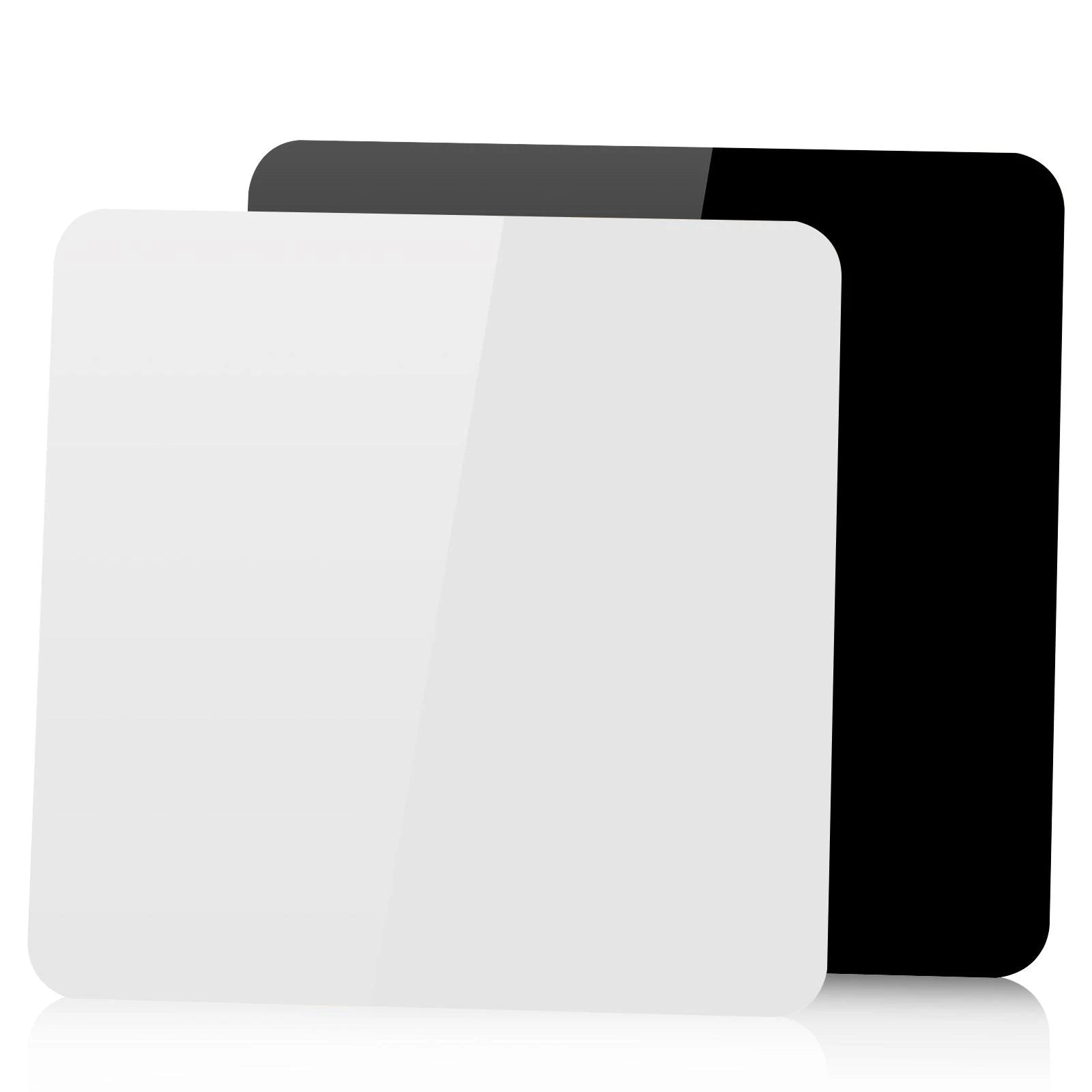 PULUZ 39cm / 29cm / 20cm Photography Acrylic Reflective Display Table Background Board (Black and White)