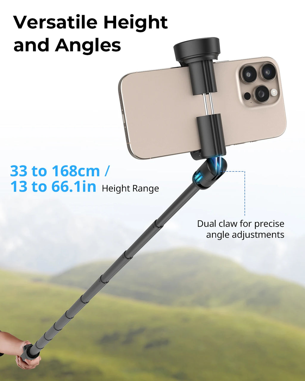 SmallRig ST30 one-touch selfie stick tripod - view 3