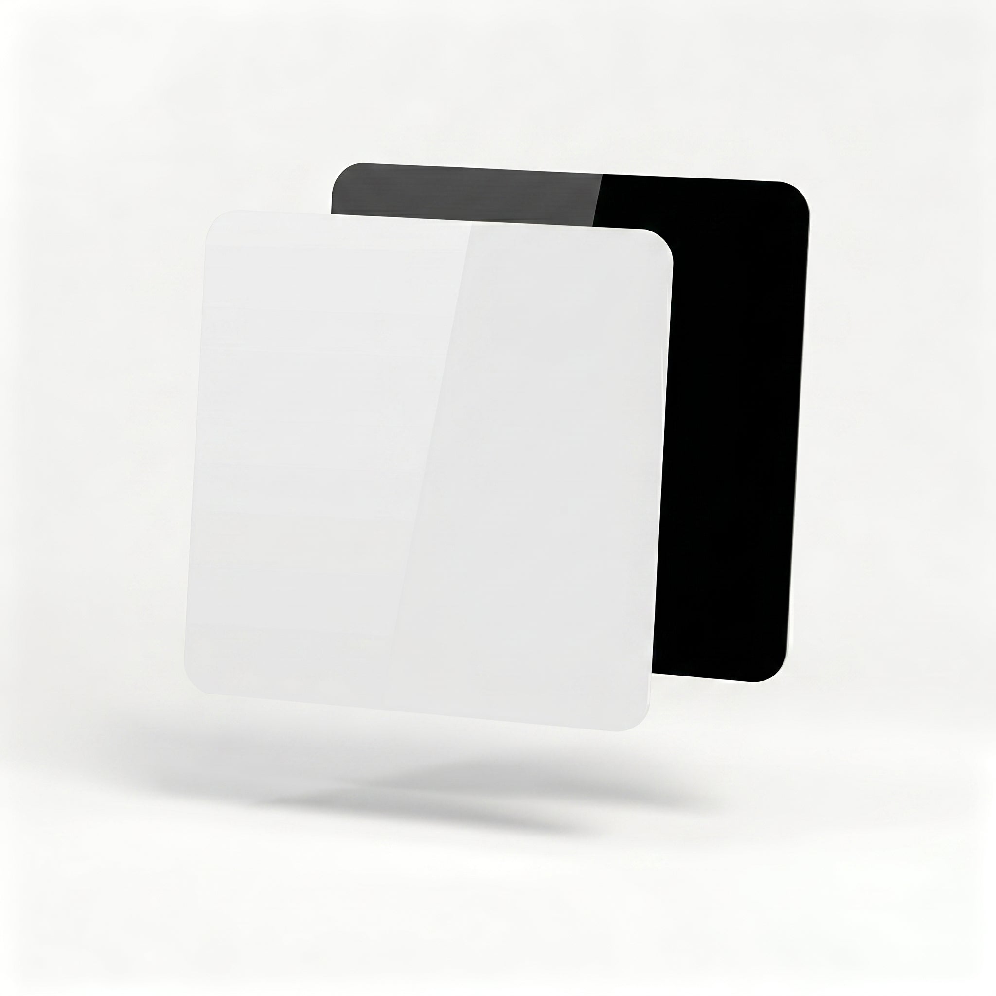 PULUZ 39cm / 29cm / 20cm Photography Acrylic Reflective Display Table Background Board (Black and White)